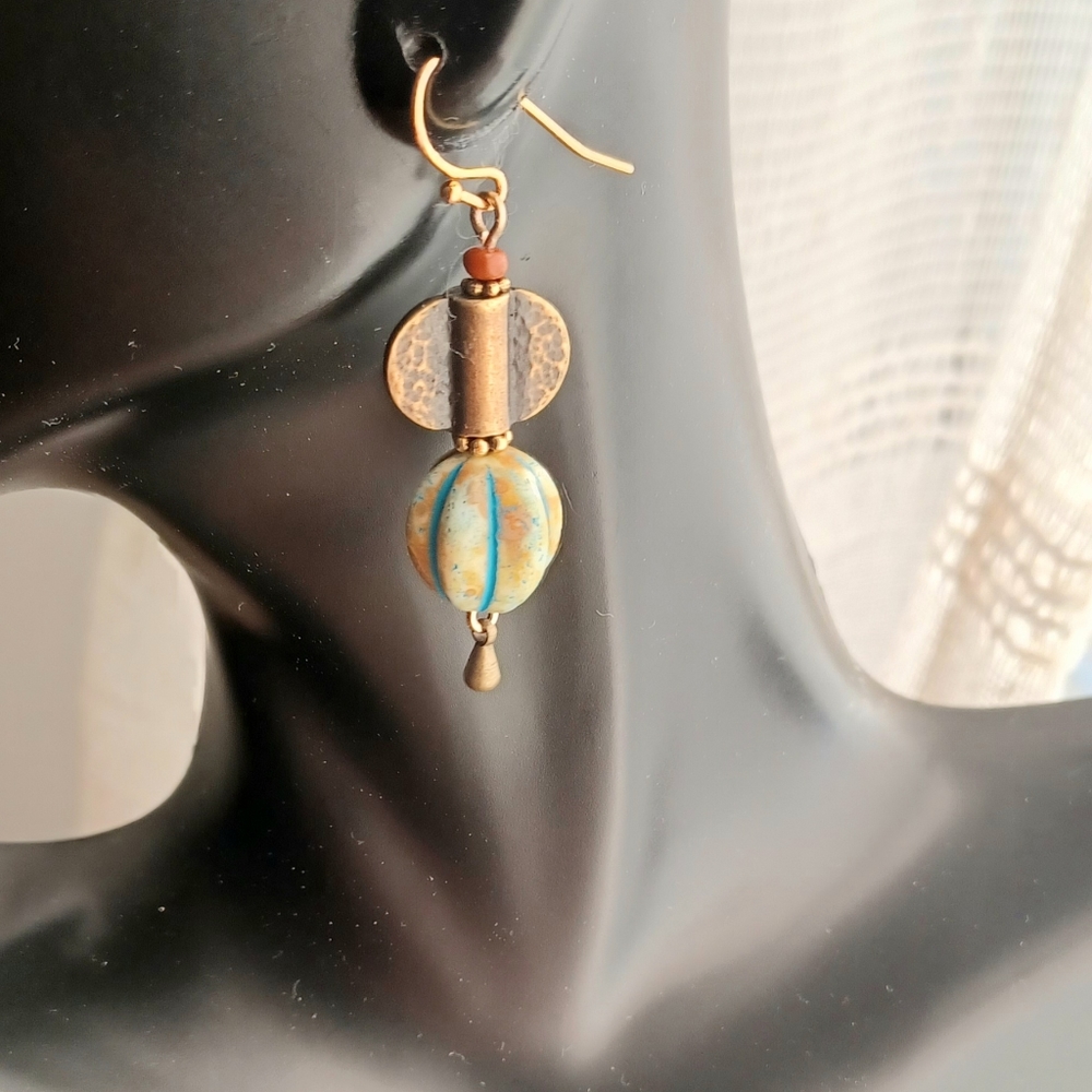 Small Brass Earrings